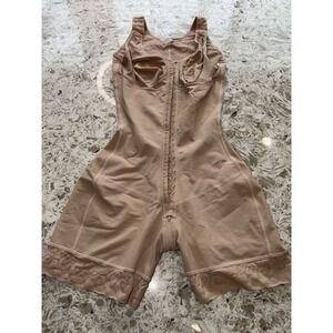 Cali Curves Faja 6196 Womens Nude Compression Body Shaper XL Lace Trim